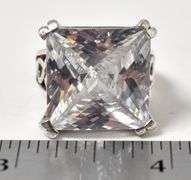 CZ Gemstone Ring in Sterling Silver
