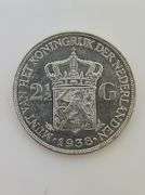 1938 Netherlands 2 1/2 Gulden