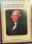 Jefferson US Five Cent Coin Collection.