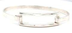 Tiffany & Co silver rectangle bangle bracelet