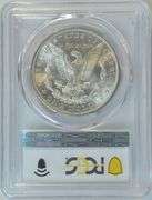 Blazing-white near Gem BU 1882-S Morgan Silver Dollar. PCGS MS64