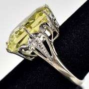 Peridot Gemstone Ring in Sterling Silver