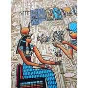 Egyptian Hieroglyphs Papyrus Authentic Art from Giza