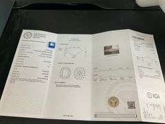 I.G.I CERTIFIED LOOSE DIAMOND 3.54 CARAT CUSHION CUT E-VS1