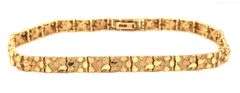 Popular 14K YG Nugget Style Bracelet