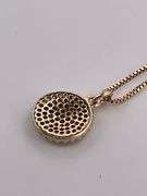 14K YELLOW GOLD CHAIN WITH DIAMOND PENDANT