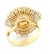 14MM South Sea Pearl and 2.00ctw Diamond Halo Ring in 18k
