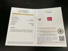 CERTIFIED NATURAL RUBY RED EXCELLENT IDEAL CUT , EMERALD CUT