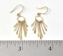Dangle Earrings in Vermeil Sterling Silver