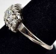 Sparkling Diamond Ring in 18K White Gold