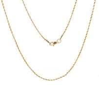 Useful 24" 14K YG Wheat Link Necklace