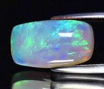 Gorgeous floral patterned 6ct white Opal