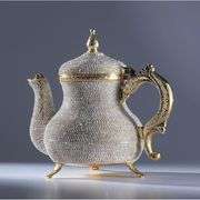 Moroccan Teapot Pitcher with Crystal Accents