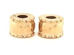 14kt Yellow gold Pandora set of 2 clip charms