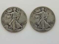 1941 P & D Walking Liberty Half Dollars