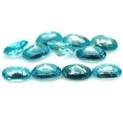Brilliant 8.40ct Real Cambodian Swiss blue Zircon set!