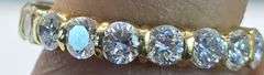 14K Yellow Gold Round Brilliant Cut Diamond Ring