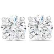 BRAND NEW 2.00 CARATS LAB GROWN DIAMOND STUDS. 14K WHITE GOLD