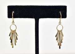 Dangle Earrings in Vermeil Sterling Silver