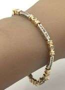 14kt White gold 1.15ctw channel set diamond bracelet