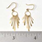 Dangle Earrings in Vermeil Sterling Silver