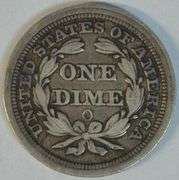 Needle-sharp 1854-O Arrows Liberty Seated Dime in XF45