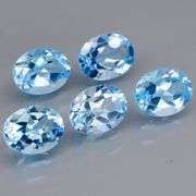 Sparkling! 11.14ct vibrant Swiss blue Topaz set