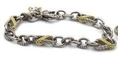 Lot of 2 Judith Ripka 925 sterling silver signed bracelets