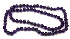 Amethyst beaded necklace
