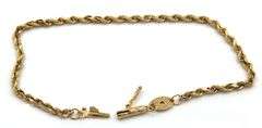 Popular 14K YG Silk Rope Bracelet
