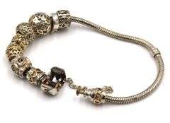925 Sterling silver Pandora silver bracelet with charms