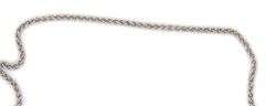 18kt White gold diamond heart charm anklet