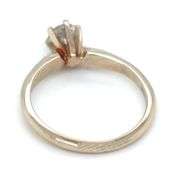 14kt White gold round brilliant cut diamond ring