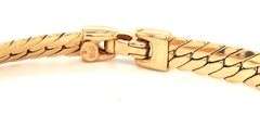 Stylish Italian Made 14K YG Puffed Herringbone Bracelet
