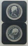 Lot of (2) 1974 Winnipeg Canadian Silver Dollars - OGP