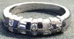 14K WHITE GOLD NATURAL DIAMOND WEDDING BAND