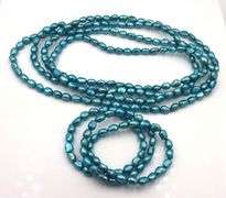 Set of Honora pearl necklace and 3 bracelets