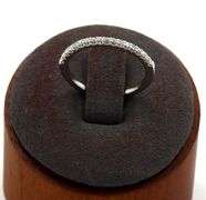 Platinum 0.15ctw shared prong diamond band