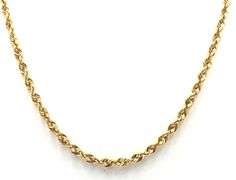 In Demand 14K YG Rope Necklace