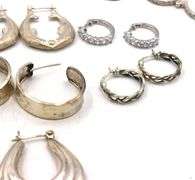 Group lot of Vintage 925 sterling silver earrings