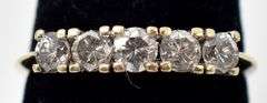 Stunning 14K Yellow Gold Diamond Ring