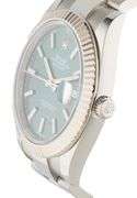Rolex Date just 126334, 41MM, Mint Green Dial, Stainless Steel Men’s Watch