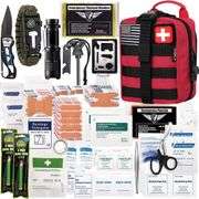250-Piece Survival First Aid Kit and Medical Supplies
