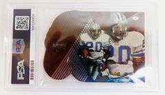 Barry Sanders Leather Helmet Die Cut Football Card, Mint 9