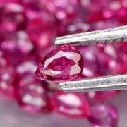 Collectors 4.10ct violet red Ruby set -Untreated!!!