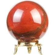 Red Jasper Crystal Sphere Gemstone with Stand