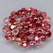Untreated! Rare color! 4.83ct Imperial red Sapphire set!!!