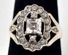 CZ Gemstone Ring in Sterling Silver