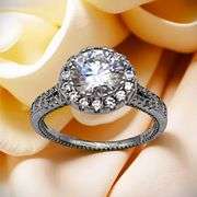 Dazzling 2.15 Ct Ice White Lab Simulated Diamond Ring