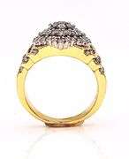 Dazzling 14 Kt Yellow Gold Plated 2.65 Ctw Lab Simulated Diamond Ring